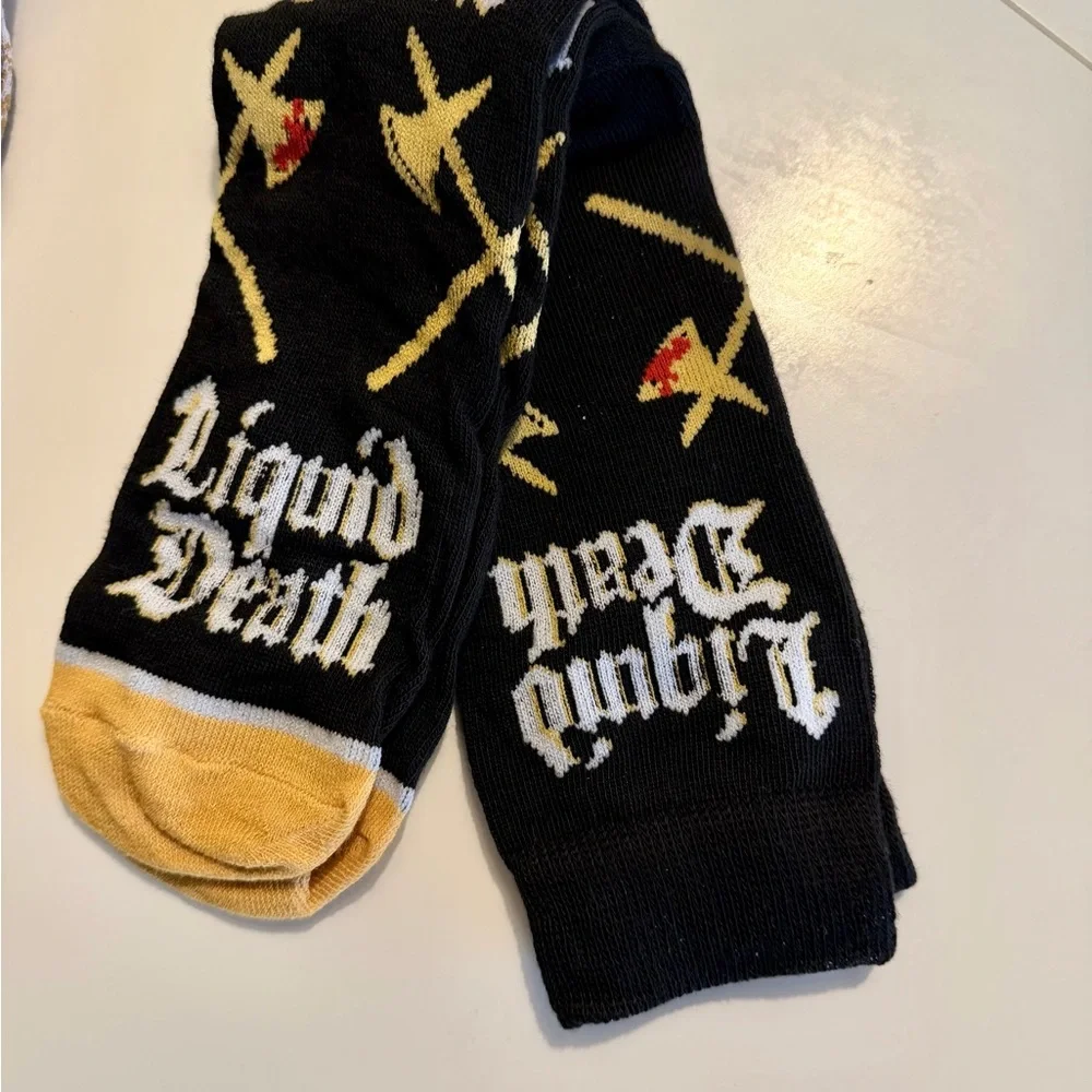ODD SOX 3 PK Liquid Death Crew Socks sizes 6-13 NWT